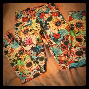 Sugar skull leggings